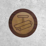 Wooden Sign - CCTV Surveillance Zone