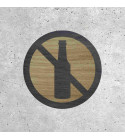 Wooden Signage - No Alcohol Allowed