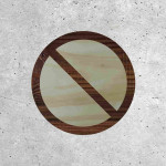 Wooden Sign - No Parking