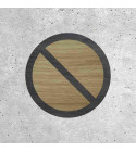 Wooden Sign - No Parking