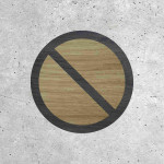 Wooden Sign - No Parking