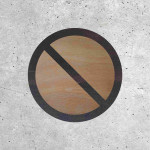 Wooden Sign - No Parking