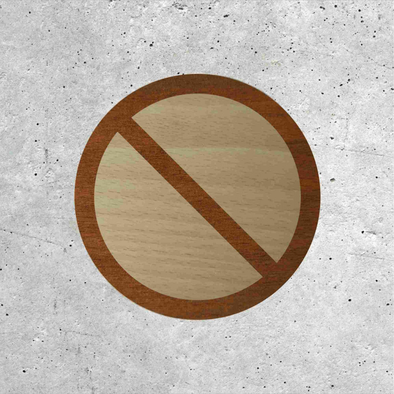 Wooden Sign - No Parking