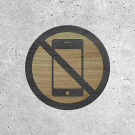 Wood Signage - No Phone