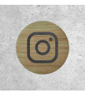 Wood Signage - Instagram Social Media