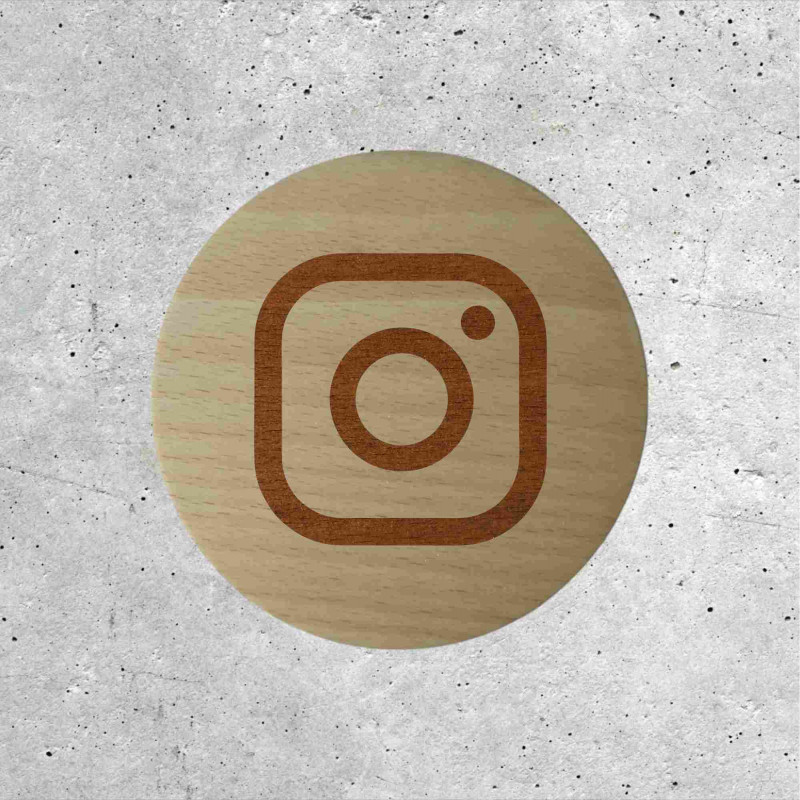 Wood Signage - Instagram Social Media