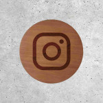 Wood Signage - Instagram Social Media