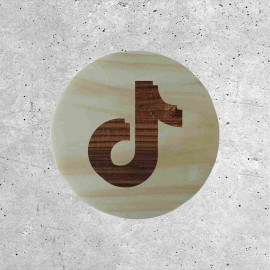 Wood Signage - TikTok Social Networks