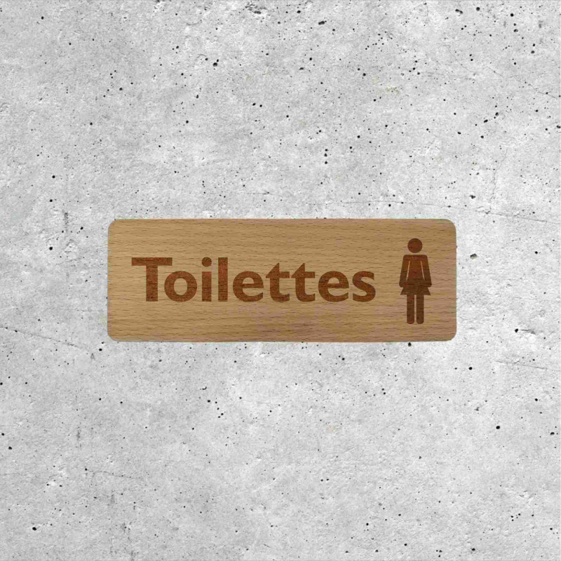 Wooden Signage - Ladies' Restroom