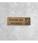 Wooden Sign - Emergency Exit