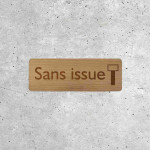 Panneau en bois Sans issue avec symbole de cul-de-sac