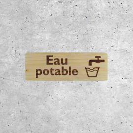 Potable Water Wooden Sign