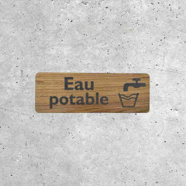 Potable Water Wooden Sign