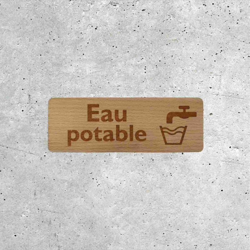 Potable Water Wooden Sign