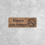 Non-Smoking Area Wooden Sign