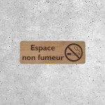 Non-Smoking Area Wooden Sign