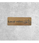 Local Wooden Bikes Sign