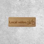 Local Wooden Bikes Sign