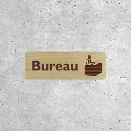 Signalétique Bois Bureau - Design Élégant