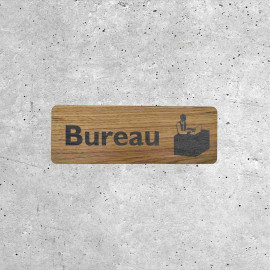 Signalétique Bois Bureau - Design Élégant