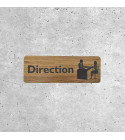 Wooden Direction Sign - Elegant Office Signage