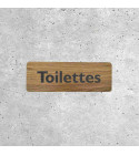 Wooden Toilet Sign