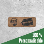 Signalétique en bois rectangle personnalisable – Made in France et éco-conçue